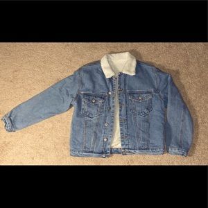 [BRANDY MELVILLE] Sherpa Denim Jacket